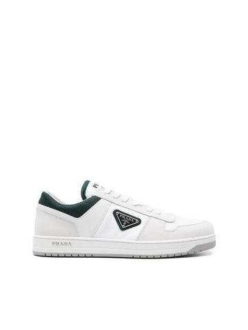 Downtown Re-Nylon Low Top Sneakers Black - PRADA - BALAAN 1