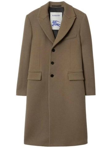 Wool Single Breasted Coat 8077677 - BURBERRY - BALAAN 1