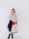 Wool Raglan Single Long Coat Oatmeal - OPENING SUNSHINE - BALAAN 4