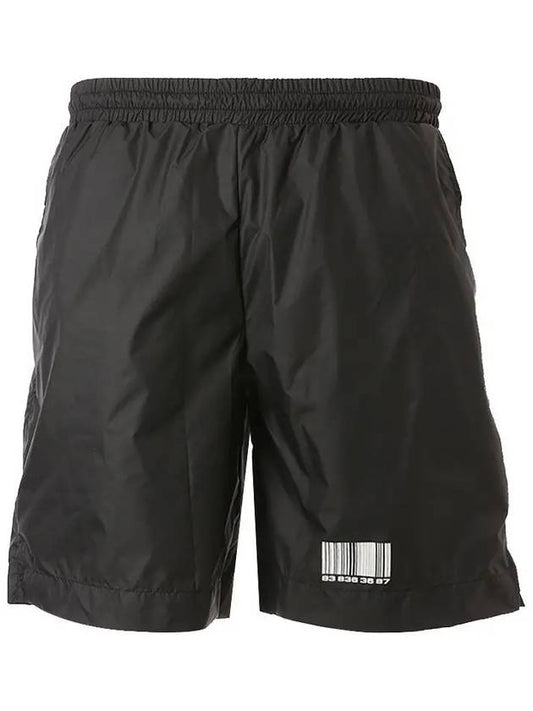 Nylon Barcode Print Bermuda Shorts Black - VETEMENTS - BALAAN 2