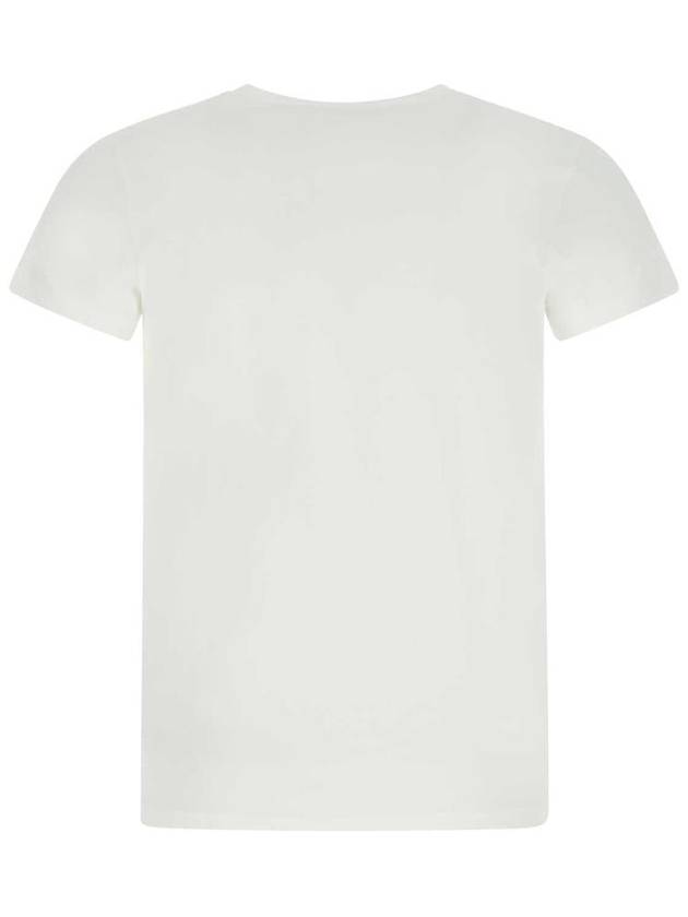 Crewneck Cotton Short-sleeved T-shirt White - JIL SANDER - BALAAN 3