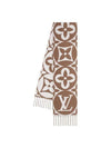 LV Medallion Scarf S00 Marron Claire M94853 - LOUIS VUITTON - BALAAN 1