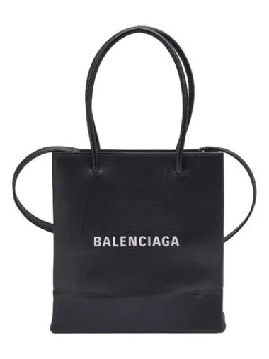 North South Logo Tote Bag Black - BALENCIAGA - BALAAN 1