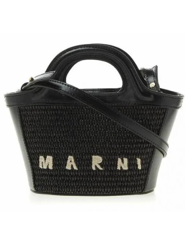 Rattan Micro Tropicalia Cross Bag Black - MARNI - BALAAN 2