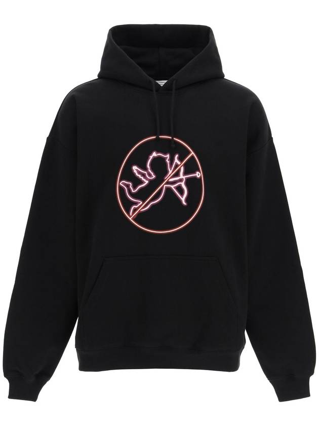 No Time For Romance Over Hoodie Black - VETEMENTS - BALAAN 6