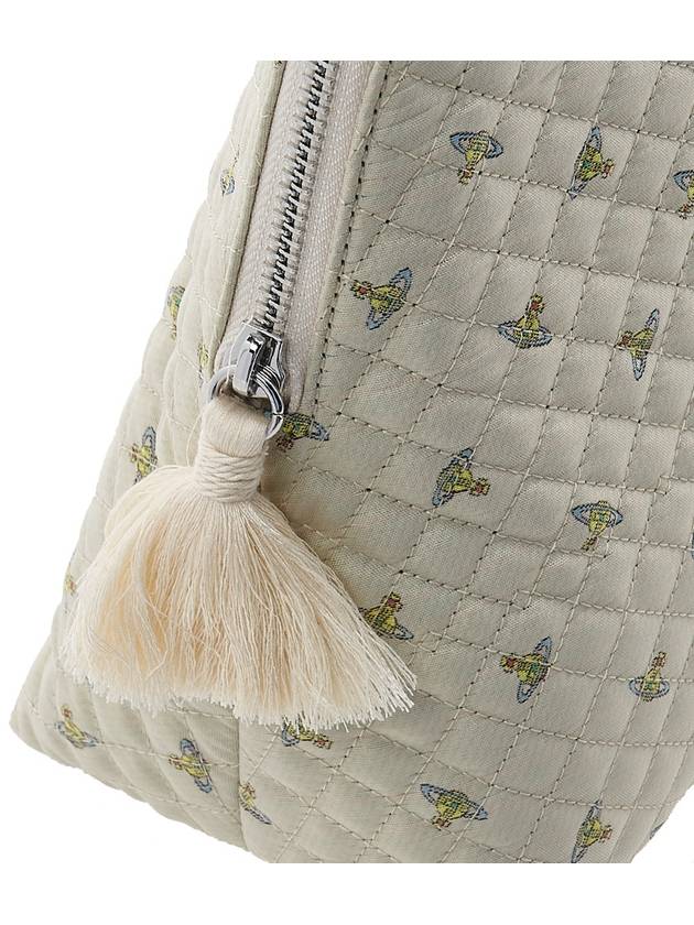 Quilted Baby ORB Wash Bag Beige - VIVIENNE WESTWOOD - BALAAN 8