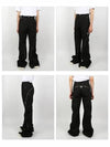 Bolan Banana Flare Wide Pants Black - RICK OWENS - BALAAN 3