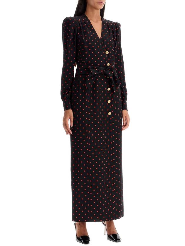 silk maxi dress with polka dots - ALESSANDRA RICH - BALAAN 2