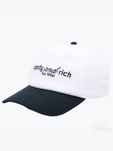 Tank Hat White Navy ACAW2318WH - SPORTY & RICH - BALAAN 1