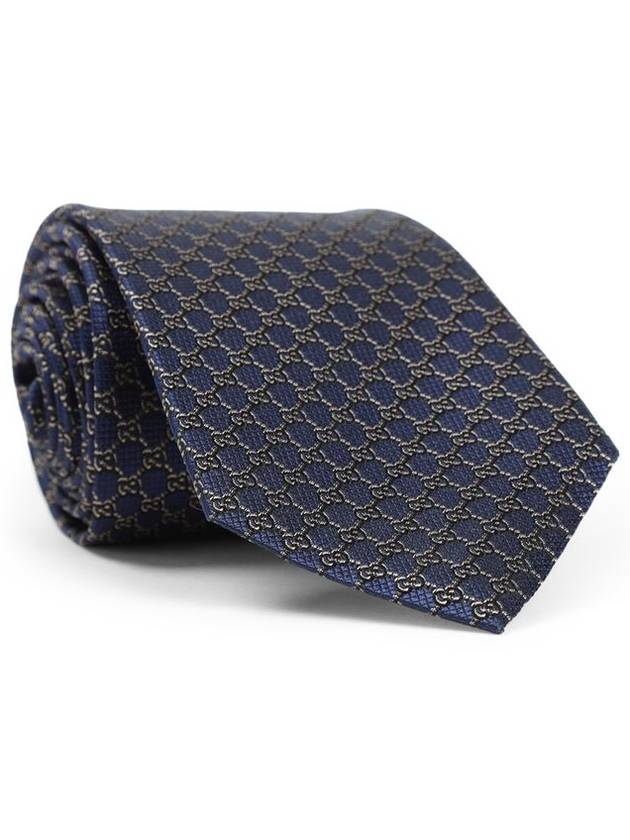 GG Silk Jacquard Neck Tie Sapphire - GUCCI - BALAAN 2