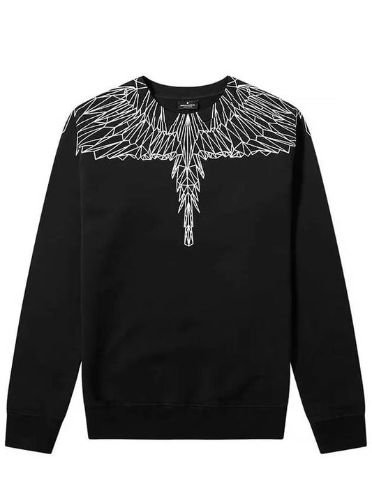 Men's Sweatshirt Black CMBA009S19630026 1031 - MARCELO BURLON - BALAAN 1
