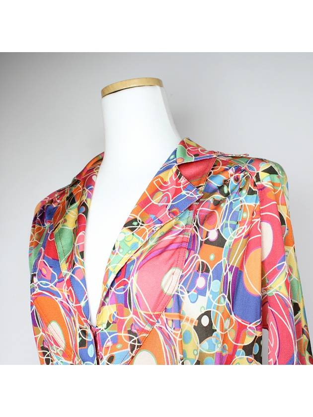 Multicolor silk shirt dress 55 - CHANEL - BALAAN 4