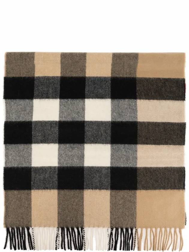 Classic Check Cashmere Muffler Beige - BURBERRY - BALAAN 3