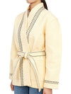 Women's Terenzio Belt Pocket Cotton Jacket Beige - VANESSA BRUNO - BALAAN 3