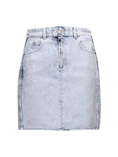 Women's Vabelia Denim H-Line Skirt Light Blue - ISABEL MARANT - BALAAN 1