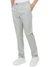 Men's Cotton Blend Straight Pants Grey - DRUMOHR - BALAAN 6