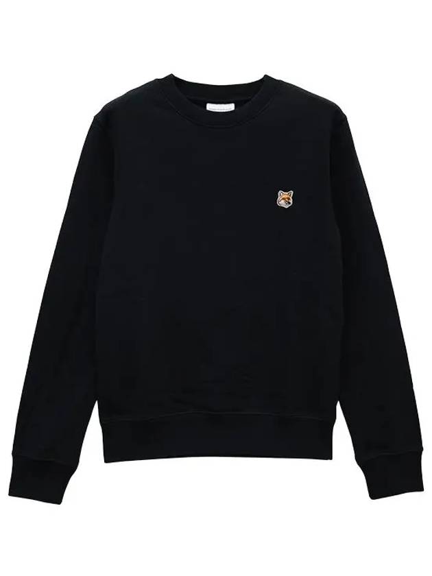 Fox Head Patch Regular Sweatshirt Black - MAISON KITSUNE - BALAAN 2