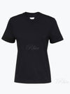 Crew Neck Cotton Short Sleeve T-Shirt Black - BOTTEGA VENETA - BALAAN 2