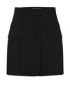 Nuoro Tailored Mini Wool H-Line Skirt Black - MAX MARA - BALAAN 2