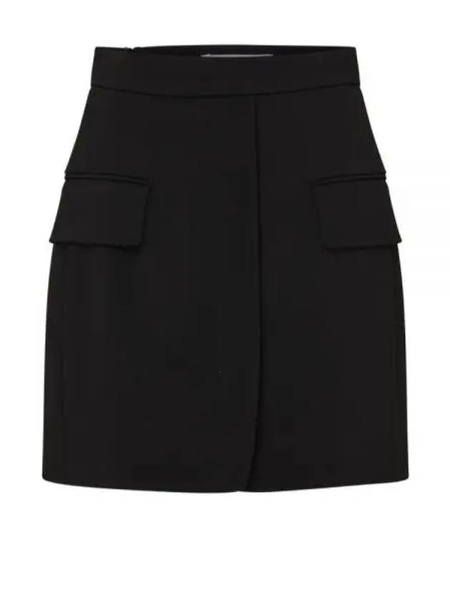 Nuoro Tailored Mini Wool H-Line Skirt Black - MAX MARA - BALAAN 2