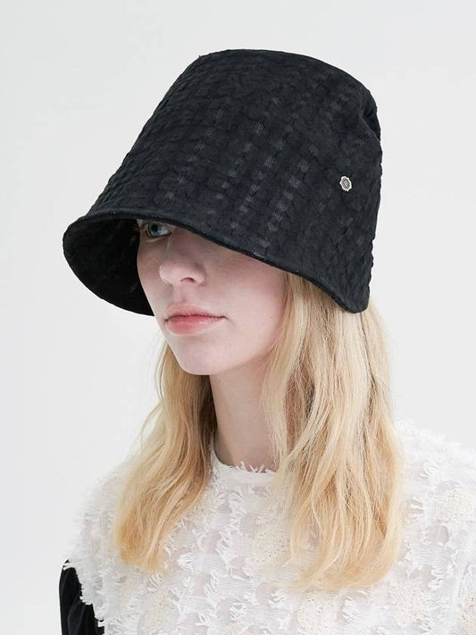 Joli Linen Bonnet Black - BROWN HAT - BALAAN 1