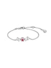 Mesmera Rhodium Plated Bracelet Pink - SWAROVSKI - BALAAN 2