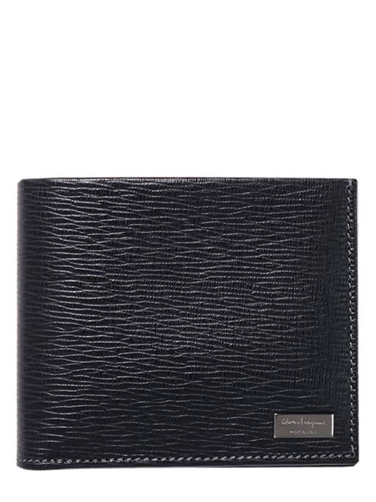 Men's Classic Logo Half Wallet Black - SALVATORE FERRAGAMO - BALAAN 2