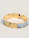 Click Ash H Bracelet Bangle Women Gold Blue H700001F 4HPM - HERMES - BALAAN 2