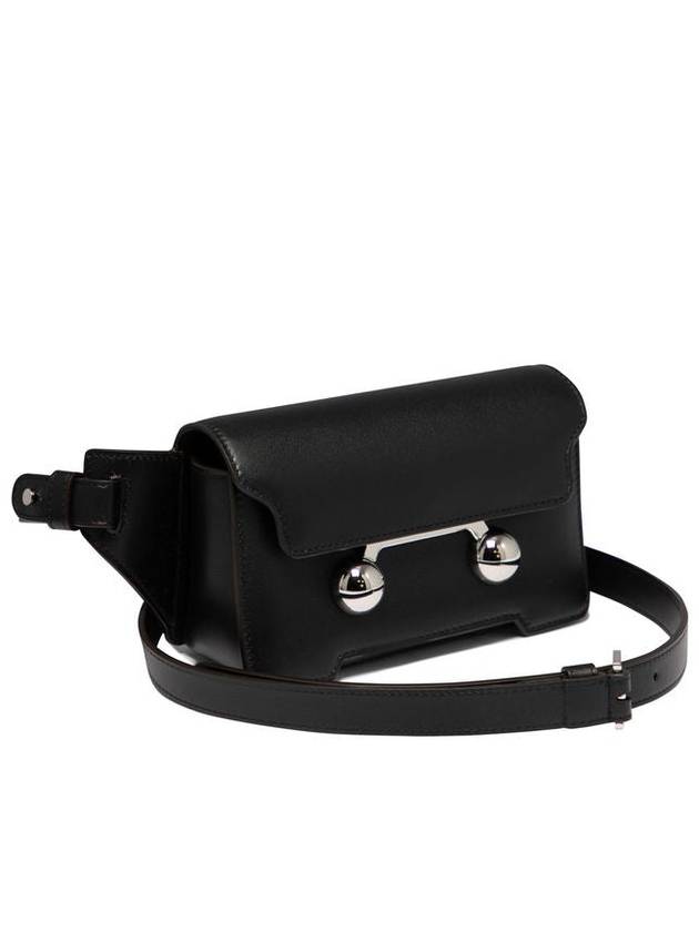 Leather Trunkaroo Crossbody Bag Black - MARNI - BALAAN 3