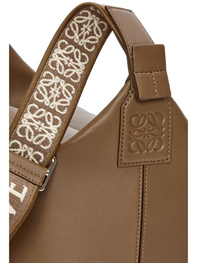 Cubi Smooth Calfskin Jacquard Cross Bag Brown - LOEWE - BALAAN 3