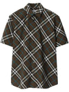 Check Cotton Short Sleeve Shirt Snug - BURBERRY - BALAAN 1