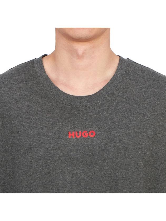 Logo Cotton Short Sleeve T-shirt Grey - HUGO BOSS - BALAAN 6