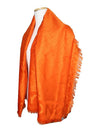 Orange Silk Big Scarf - BURBERRY - BALAAN 2