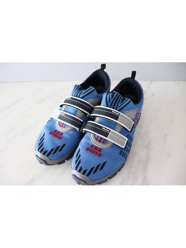 Velcro men s sneakers blue - PRADA - BALAAN 2