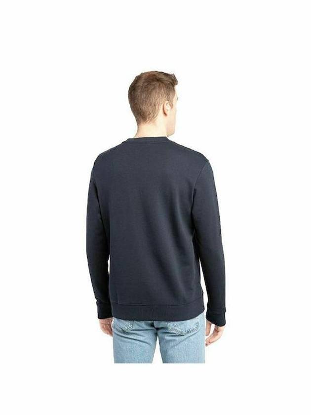 Logo Terry Cotton Sweatshirt Blue - HUGO BOSS - BALAAN 4