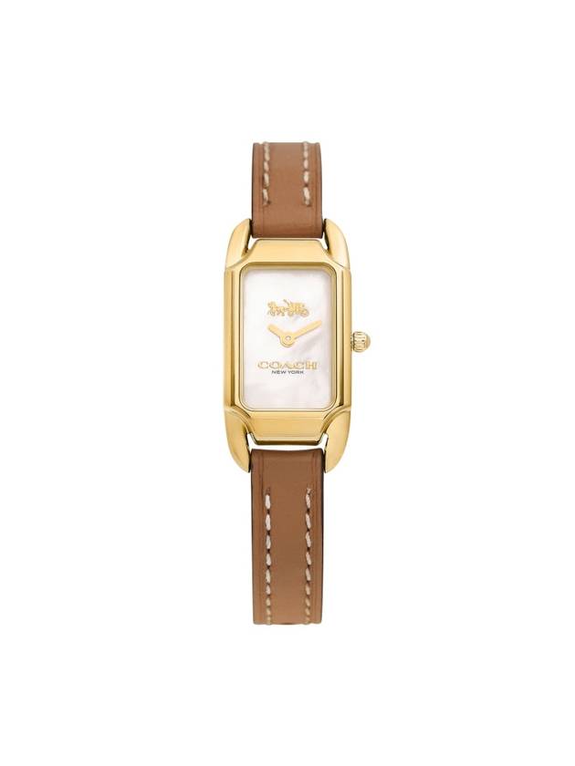 Women's Caddy Cadie Watch Gold Brown - COACH - BALAAN 1