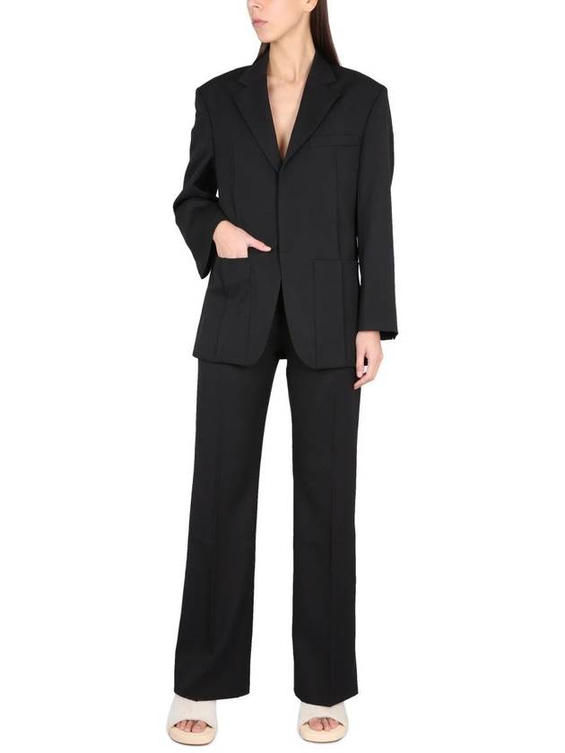 Women'S The Men'S Square Wool Blazer Jacket Black - JACQUEMUS - BALAAN 5