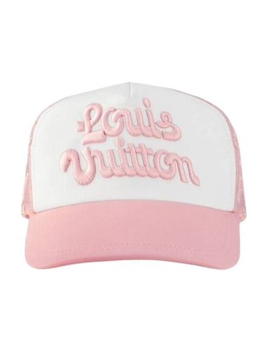 Mesh Signature Ball Cap Pink - LOUIS VUITTON - BALAAN 1