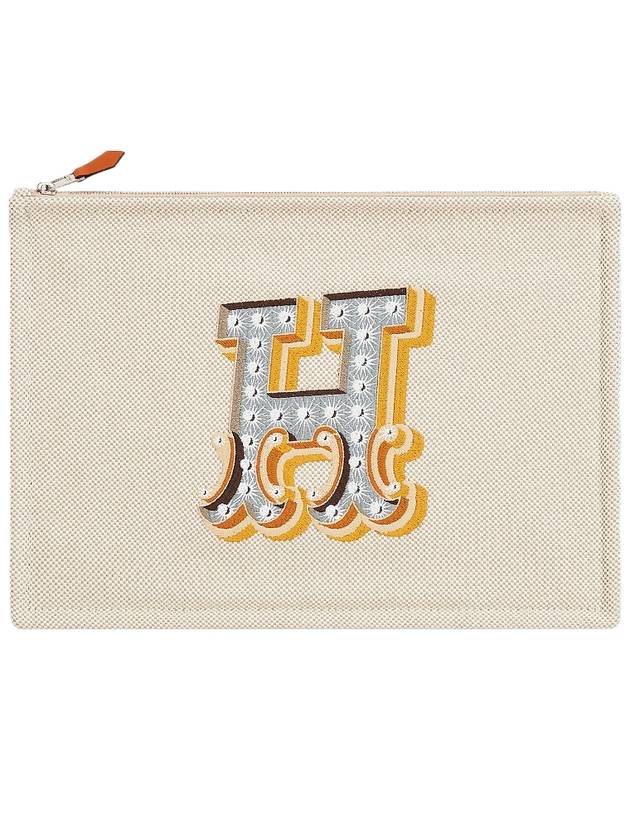 Electrique Clutch Bag Natural - HERMES - BALAAN 2