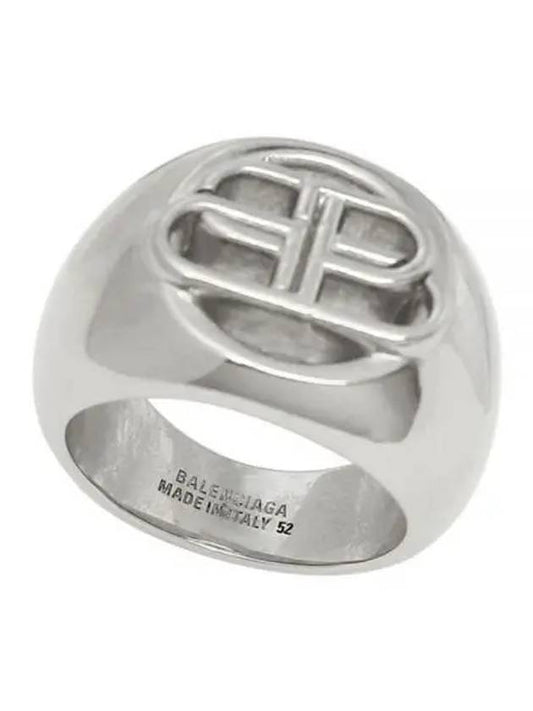 BB Signature Bold Ring Silver - BALENCIAGA - BALAAN 2