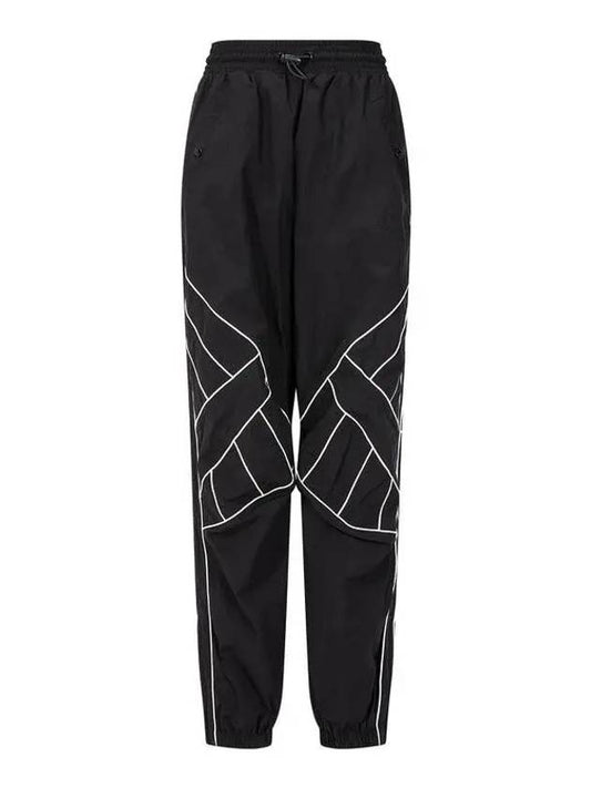 Color matching piping track pants black - ALEXANDER WANG - BALAAN 1
