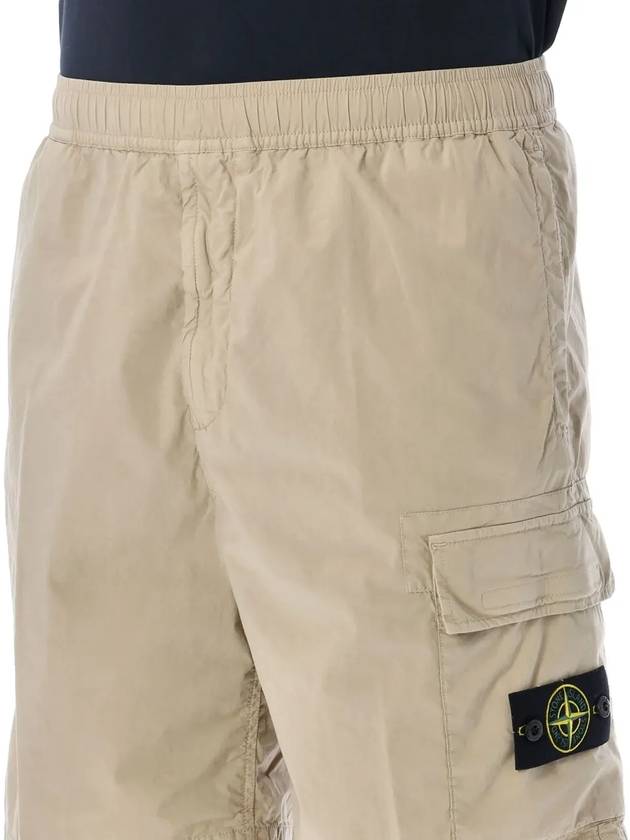 Compass Badge Bermuda Shorts Beige - STONE ISLAND - BALAAN 5