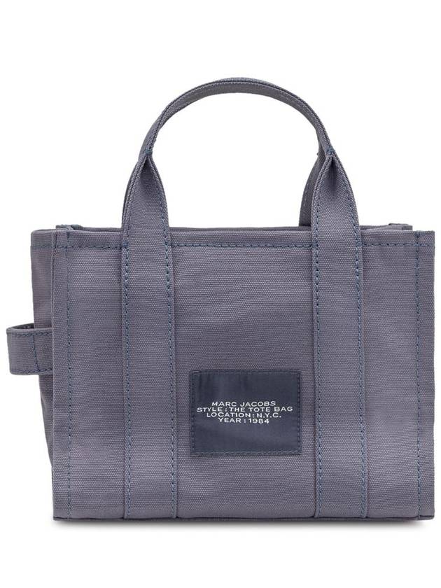 Logo Small Canvas Tote Bag Blue Shadow - MARC JACOBS - BALAAN 5