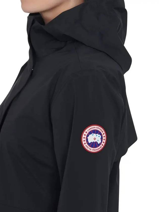 Women's Sarida Raincoat Black - CANADA GOOSE - BALAAN.