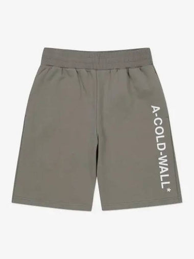 A COLD WALL Essential Logo Shorts Pants Mid Gray ACWMB118MIDGRE - A-COLD-WALL - BALAAN 1