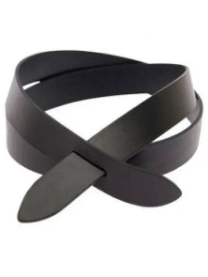 Lecce Knotted Leather Belt Black - ISABEL MARANT - BALAAN 2