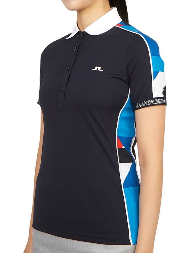 Golf Women's Damai Polo Shirt JL Navy - J.LINDEBERG - BALAAN 3