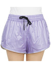 Women's Ripstop Nylon Shorts Purple - MONCLER - BALAAN.