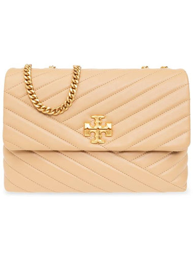 Tory Burch ‘Kira’ Quilted Shoulder Bag, Women's, Beige - TORY BURCH - BALAAN 1