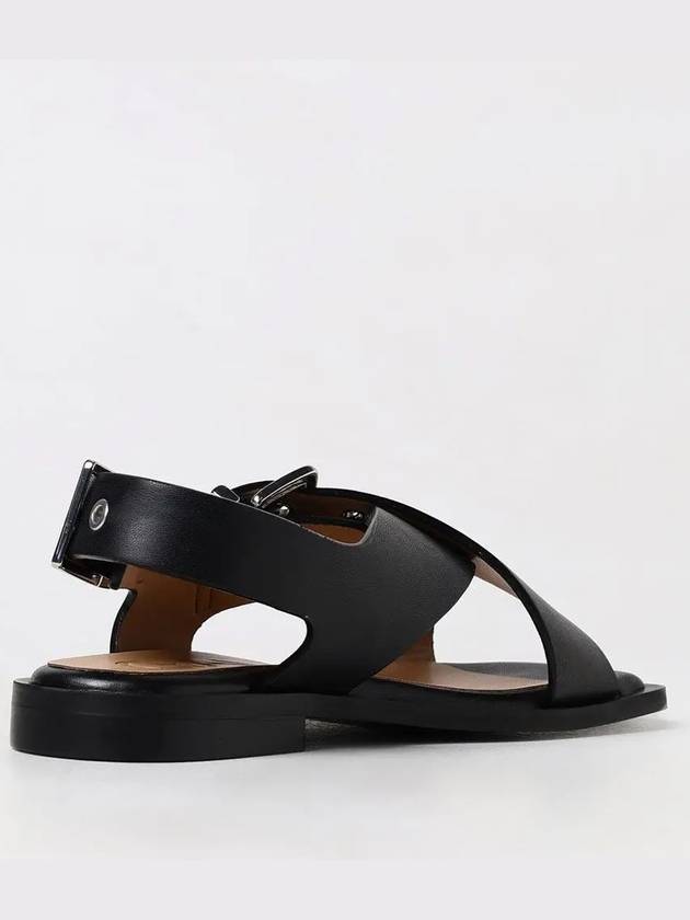 Cross Strap Buckle Sandals Black - GANNI - BALAAN 4